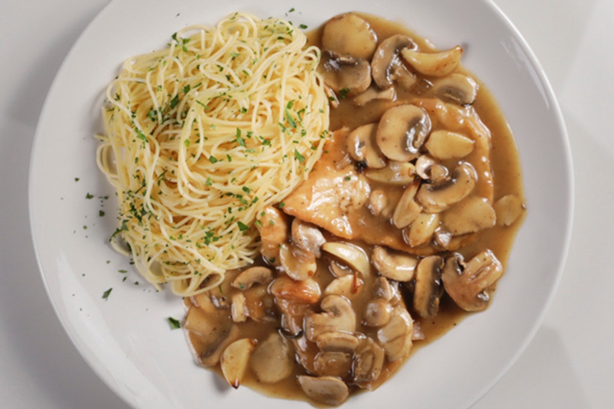 Order CHICKEN MARSALA food online from Romano's Macaroni Grill store, Bakersfield on bringmethat.com