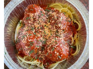 Order Spaghetti and Meatballs food online from Frankie's Pizza store, Las Vegas on bringmethat.com