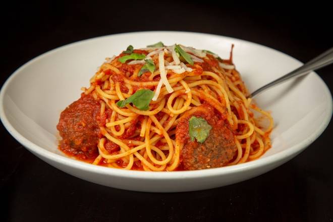 Order Vegan Spaghetti & Meatballs food online from Slice of Vegas store, Las Vegas on bringmethat.com