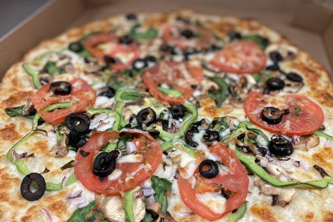 Order Veggie Delight food online from Blazzin Pizza Corp store, Vancouver on bringmethat.com
