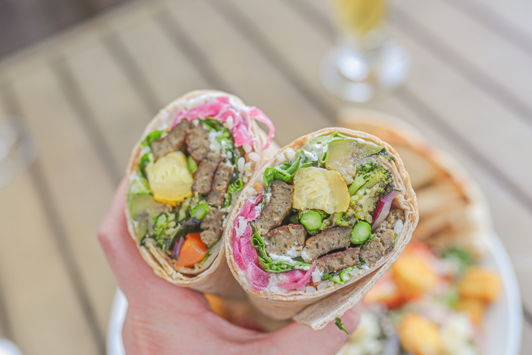 Order Lamb Gyro Wrap. food online from Olive Pit Grill store, Brea on bringmethat.com