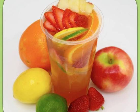 Order (22oz)Peach Fruit tea food online from Fuji Sushi store, Canton on bringmethat.com