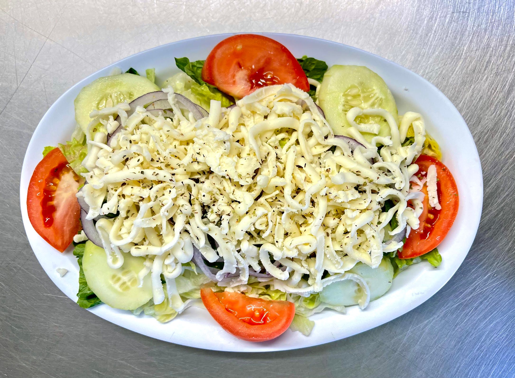 Order Combination Salad with Mozzarella Cheese - Salad food online from Sonny Restaurant & Pizzeria store, Englewood on bringmethat.com