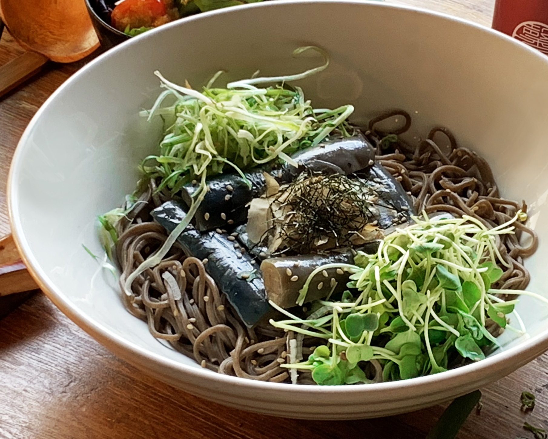 Order Eggplant Ginger Cold Soba food online from Jin Ramen store, New York on bringmethat.com