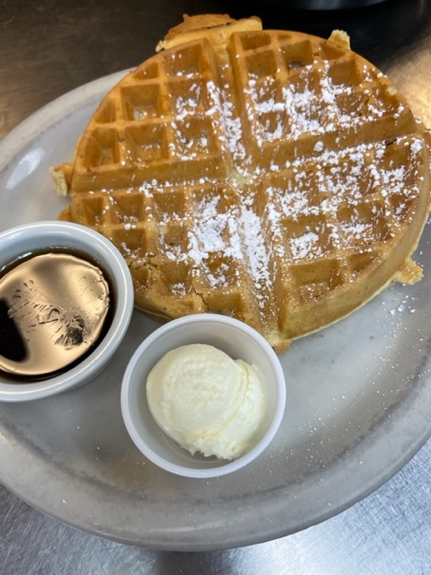 Order Classic Belgian Waffle food online from Bills Cafe store, San Jose on bringmethat.com