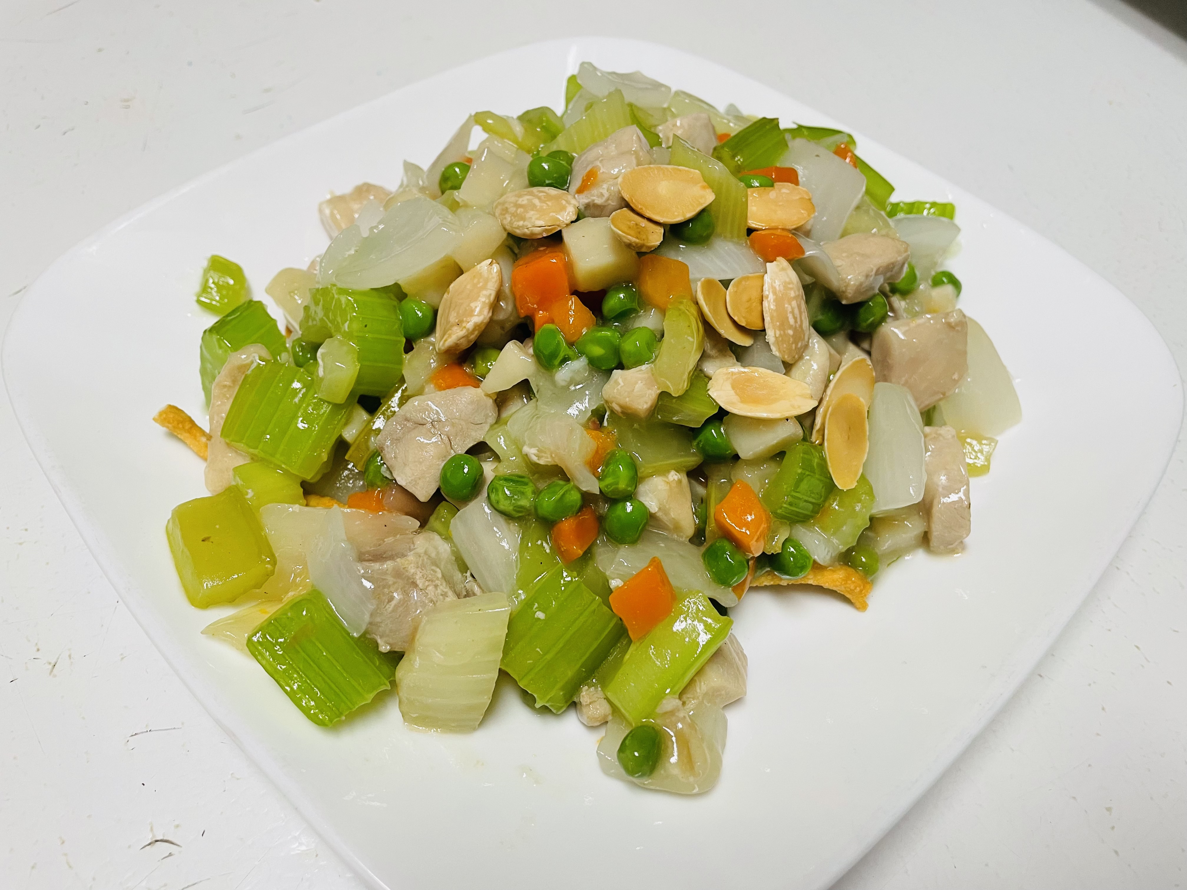 Order Diced Almond Chicken food online from Rainbow House store, Albany on bringmethat.com