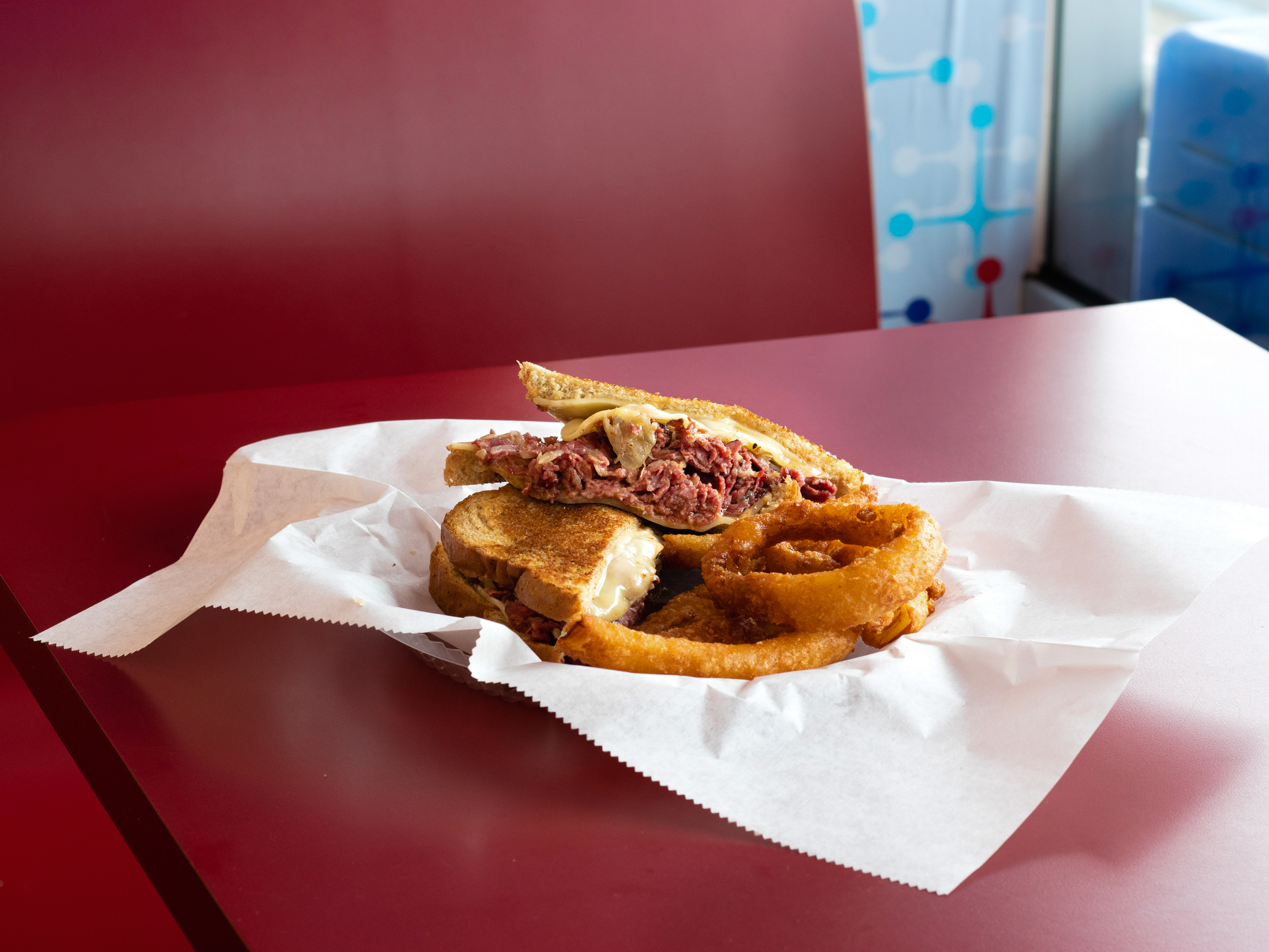 Order Grilled Reuben Sandwich food online from Flory Deli store, Fishkill on bringmethat.com