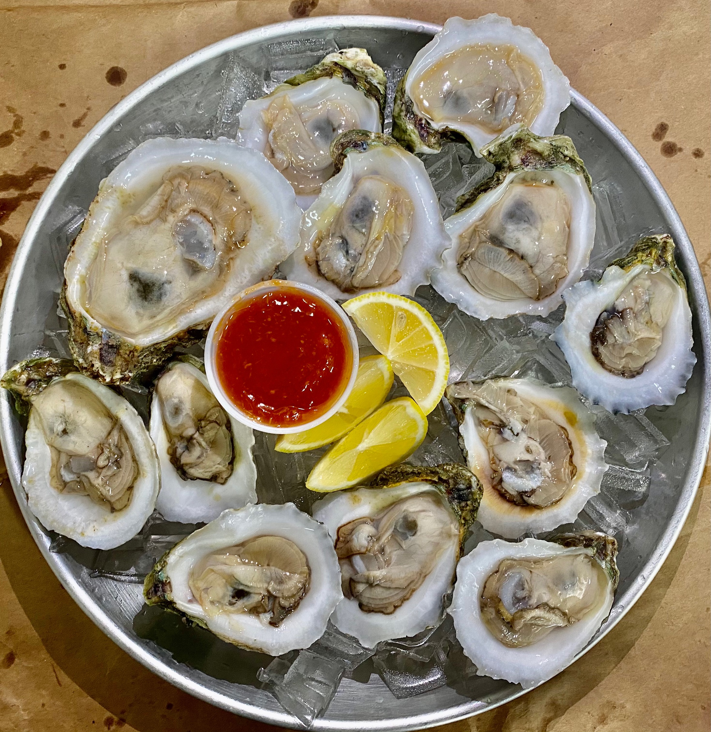 Order 1 Dozen Raw Oyster food online from Karen Seafood store, Silver Spring on bringmethat.com