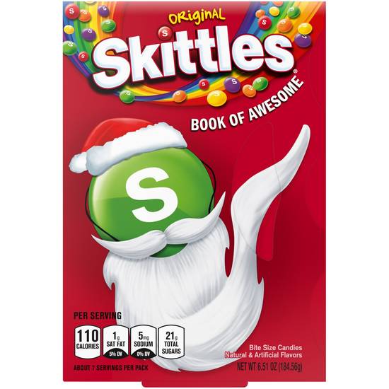 Order SKITTLES Holiday Original Book of Awesome Bite Size Chewy Christmas Candy, 6.51oz Box food online from CVS store, SPRING BRANCH on bringmethat.com