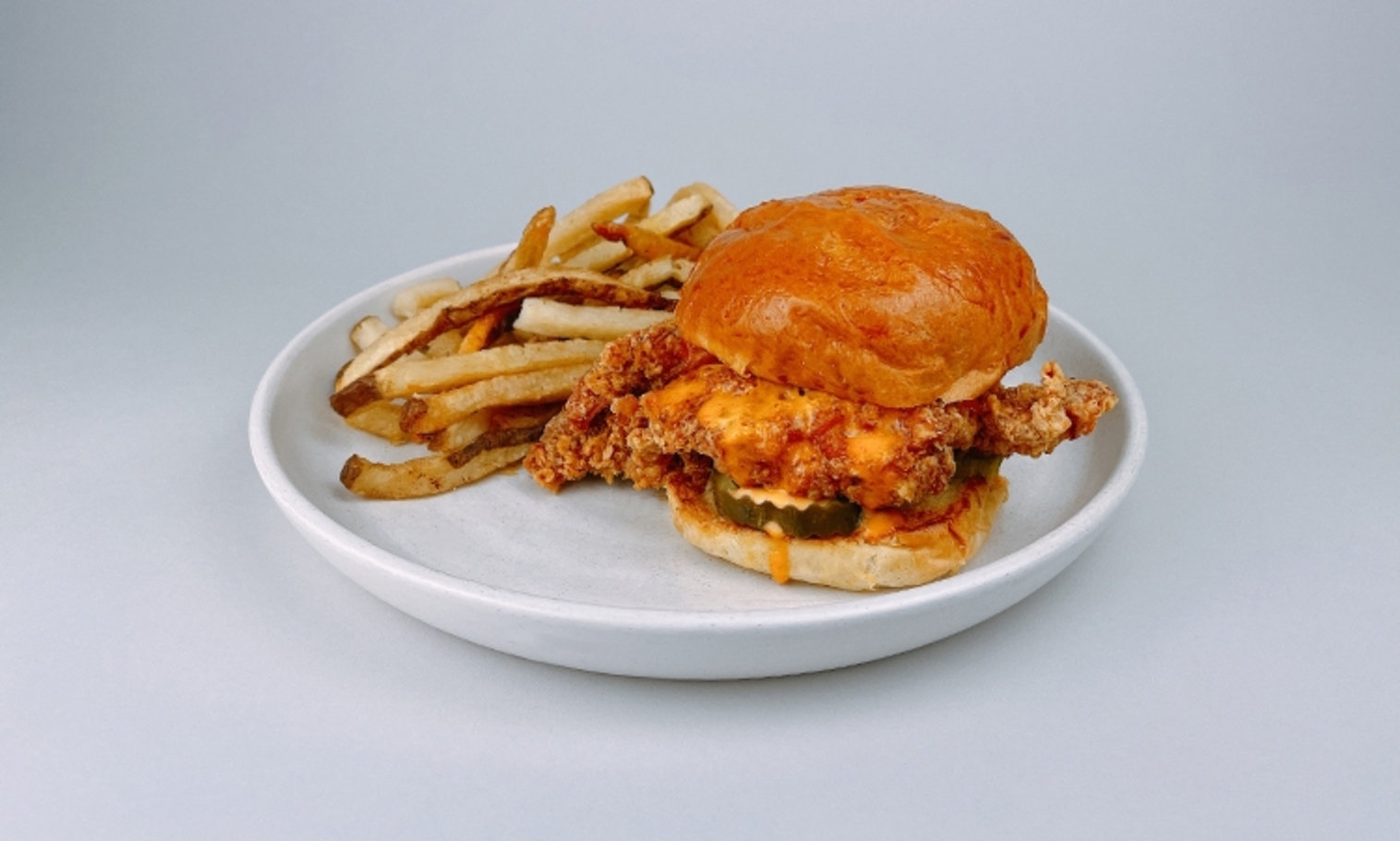 Order Pickle Brined Crispy Chicken Sandwich food online from Ted Bulletin store, Reston on bringmethat.com