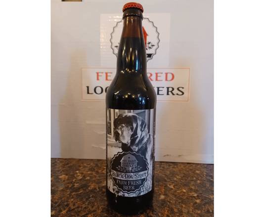 Order Black Dog Stout (Big Barn Brewery) 22 oz bottle (9.3% ABV) food online from Colbert Trading Co store, Colbert on bringmethat.com