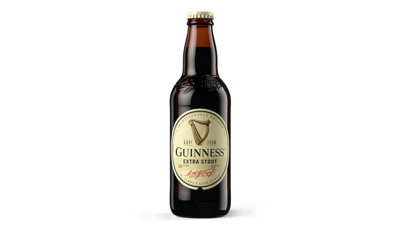 Order Guinness Extra Stout 6 Pack 11.2 oz Bottles food online from Circus Liquor store, Santa Clarita on bringmethat.com