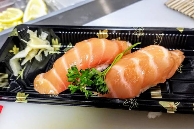 Order Salmon Sushi Nigiri food online from Koko Teriyaki store, Dupont on bringmethat.com