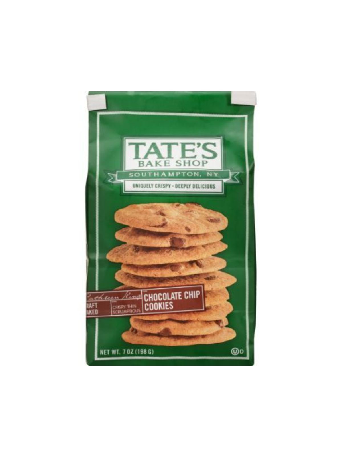 Order Tate's Bake Shop Chocolate Chip Cookies (7 oz) food online from Stock-Up Mart store, Marietta on bringmethat.com