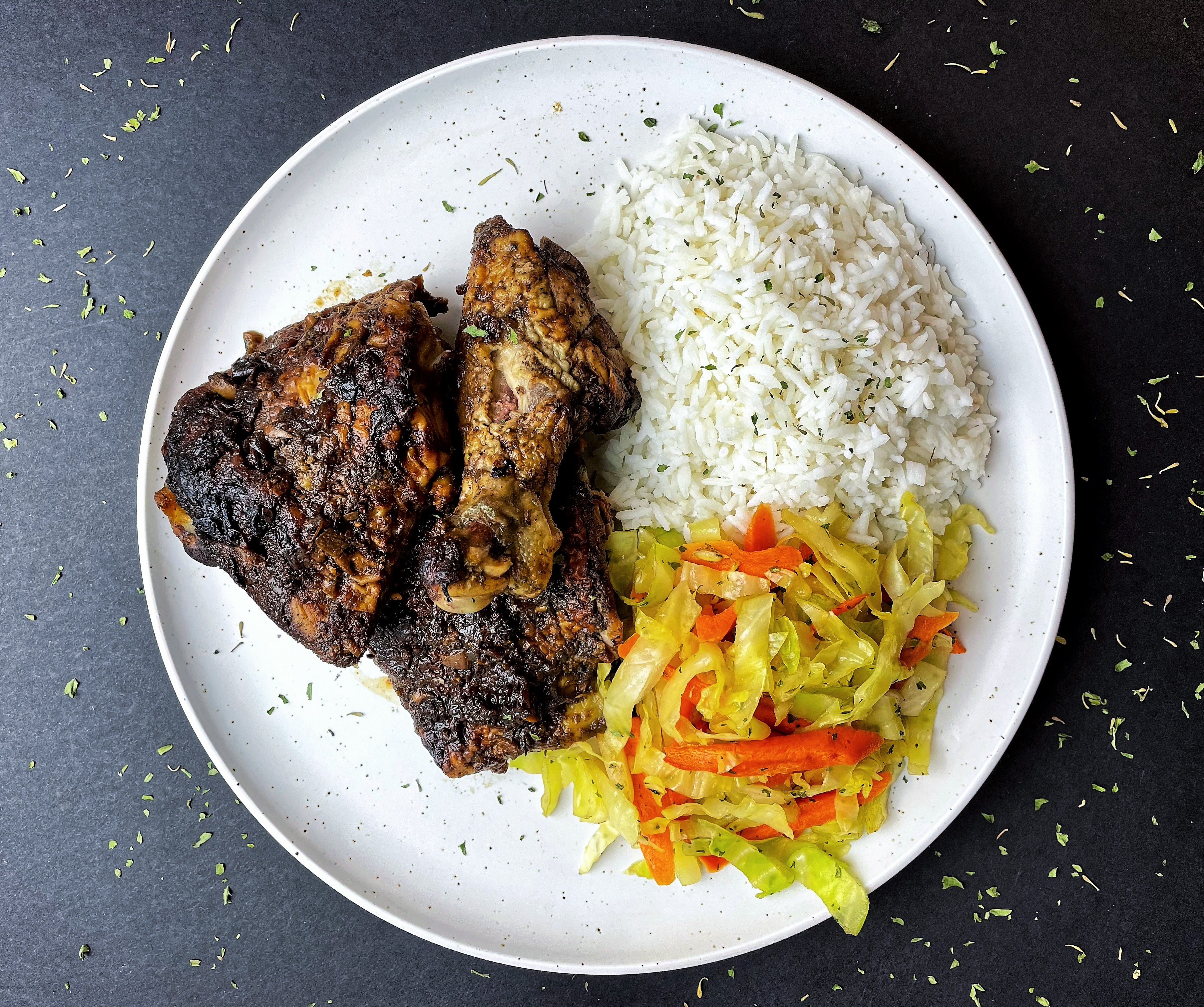 Order Jerk Chicken  food online from Mahfy Meals To Go store, Hawthorne on bringmethat.com