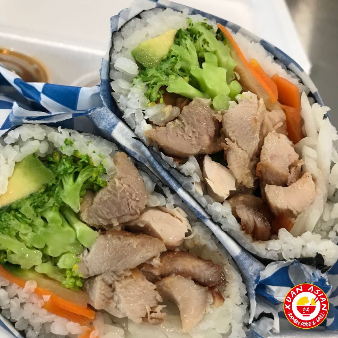 Order Angry Bird Burrito food online from Xuan Asian Ramen Poke store, Albuquerque on bringmethat.com