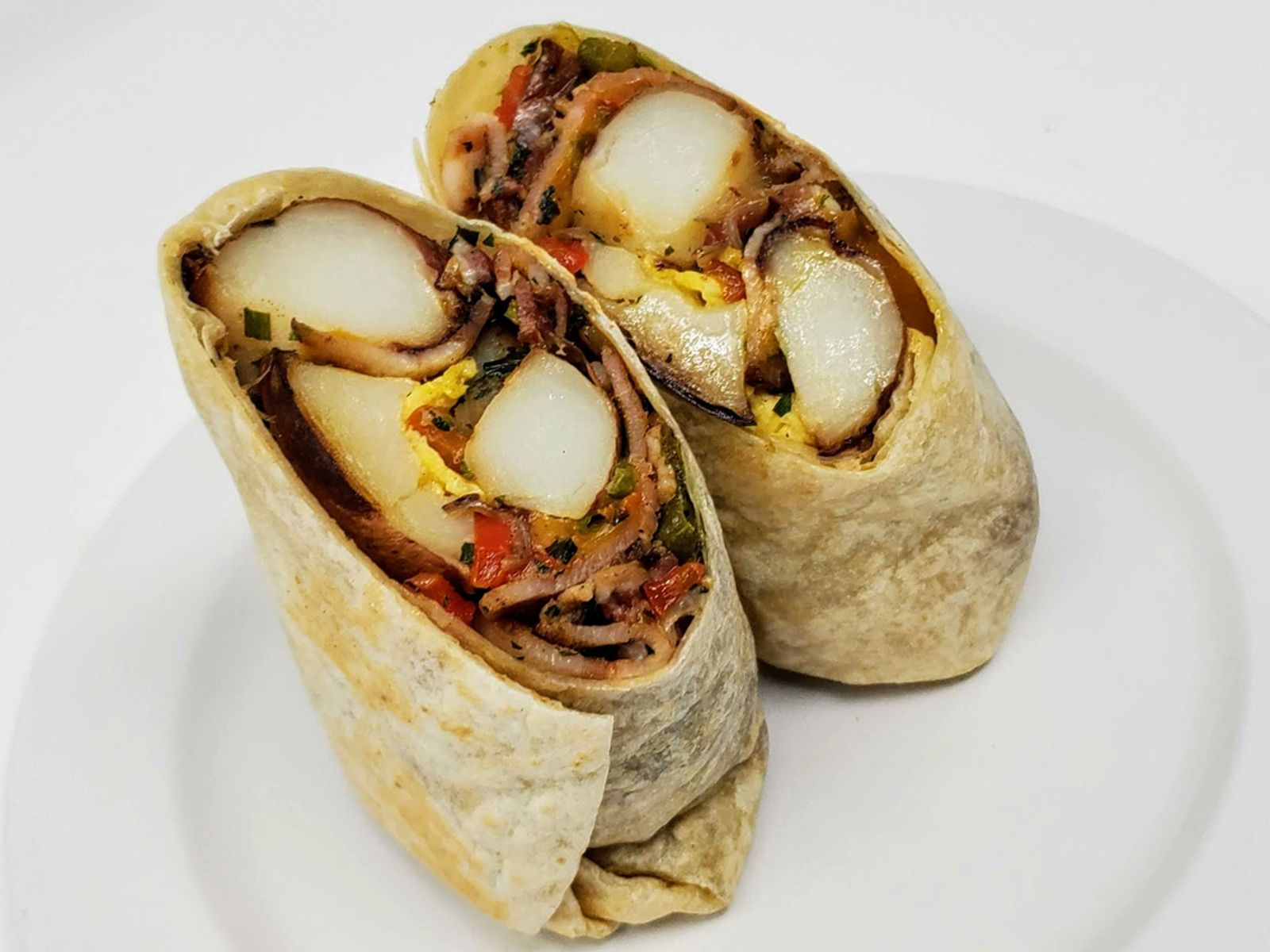 Order Bacon Hash Wrap food online from Seaside Burritos and Tacos store, Redondo Beach on bringmethat.com