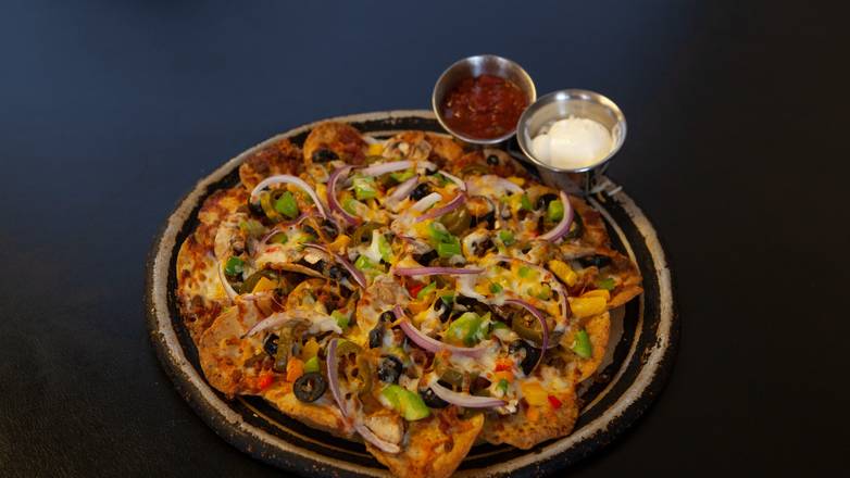 Order Nachos food online from Neighborhood Pizza Cafe store, Springfield on bringmethat.com