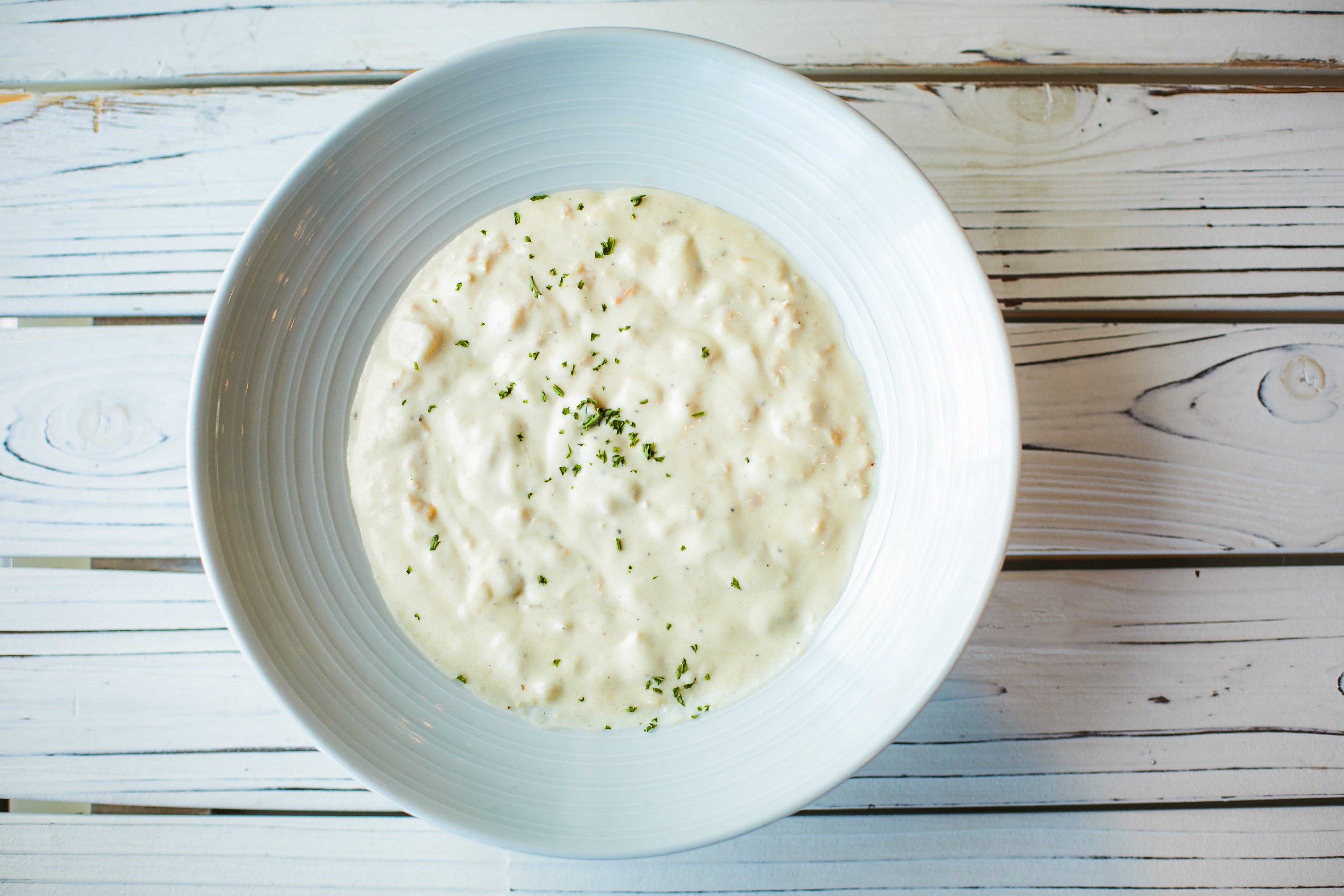Order New England Clam Chowder food online from Ben's Crab store, Uniondale on bringmethat.com