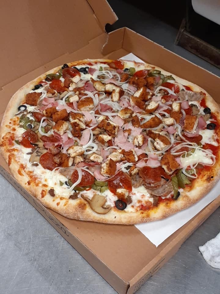 Order Meat Lover Pizza - Medium 14" food online from Andrea's Pizza store, Hampton on bringmethat.com