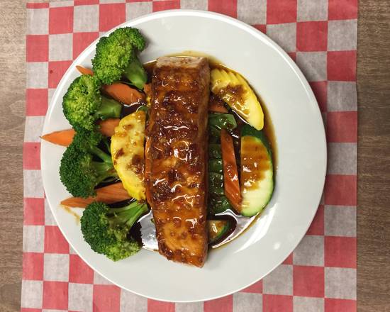 Order Teriyaki Salmon food online from Party's Pizza store, Willoughby on bringmethat.com