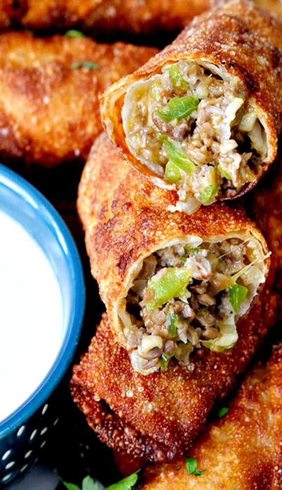Order 6. Steak Cheese Egg Roll food online from China King store, Wilmington on bringmethat.com
