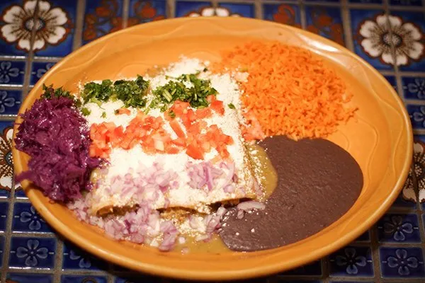 Order Enchiladas Suizas food online from Cafe Sol Azteca store, Newton on bringmethat.com