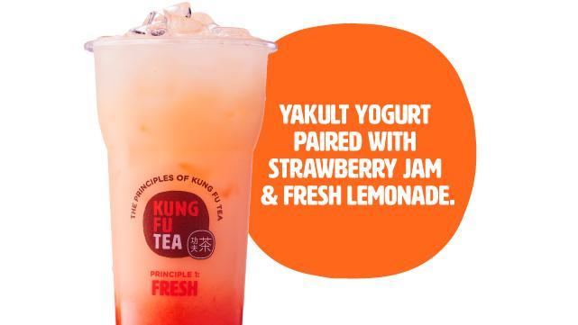 Order Yogurt Strawberry Lemonade food online from Kung Fu Tea store, State College on bringmethat.com