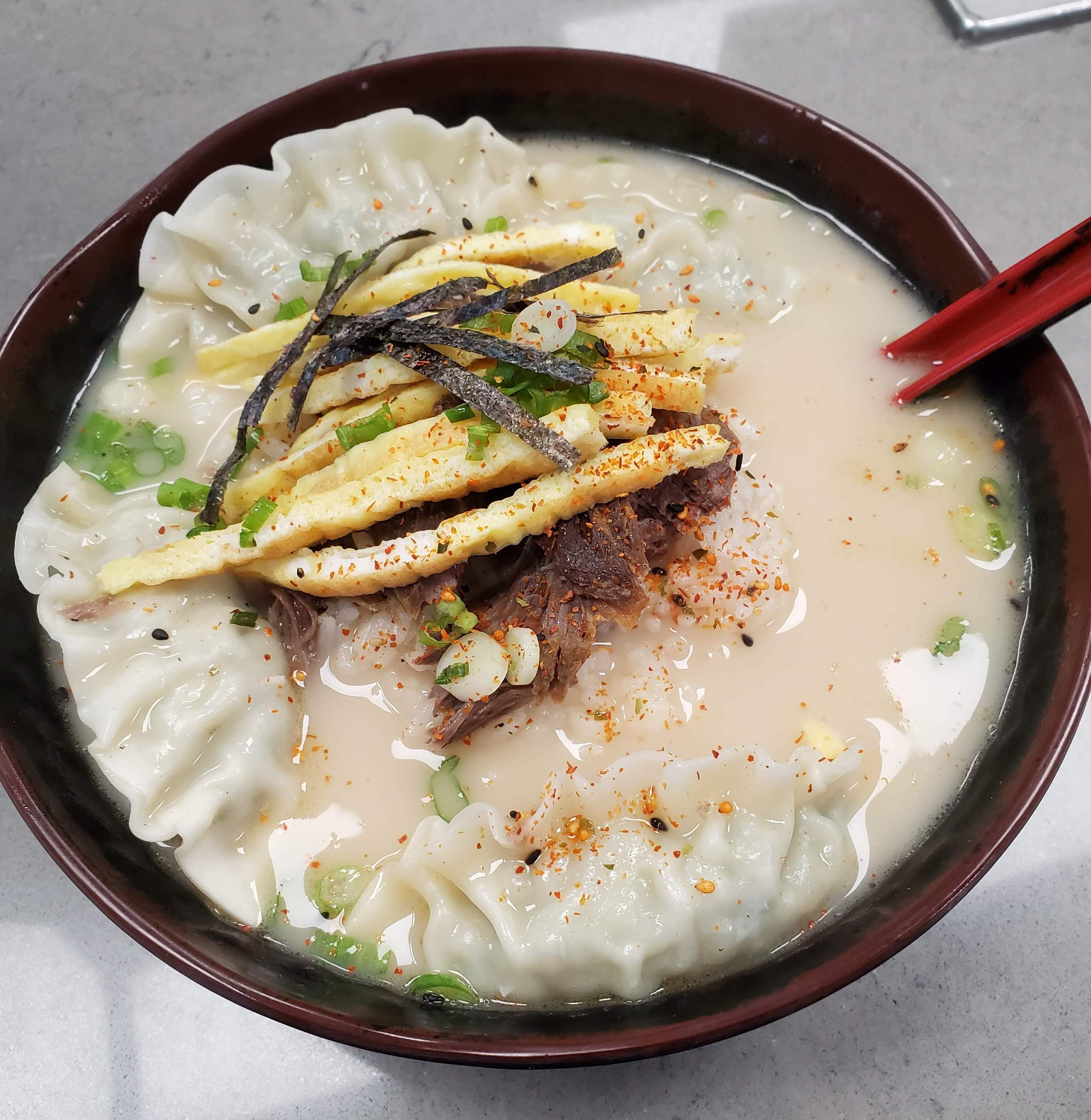 Order Korean Dumpling Soup food online from Remix Asian Kitchen store, Bakersfield on bringmethat.com