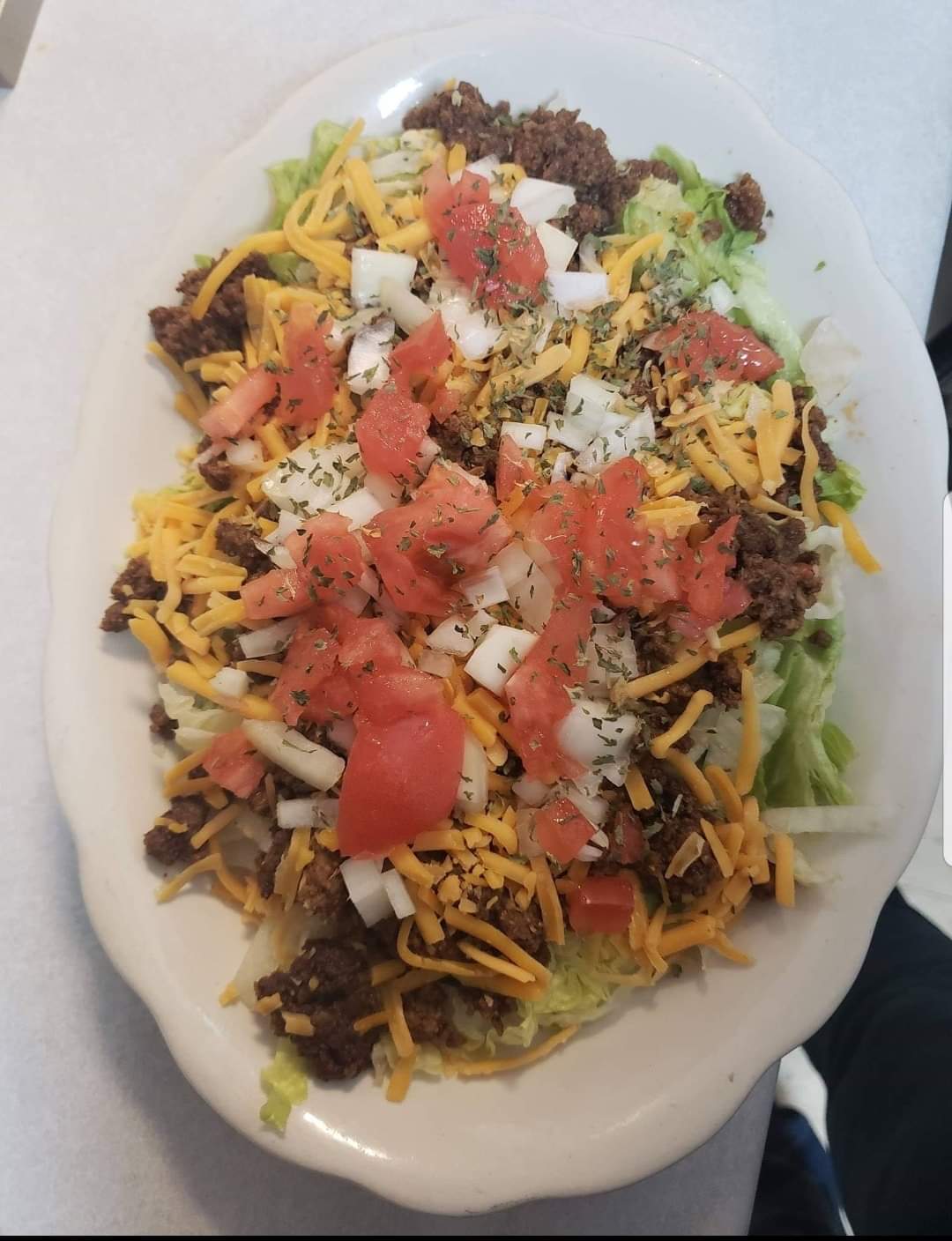 Order Taco Salad food online from The Caddyshack store, Petersburg on bringmethat.com
