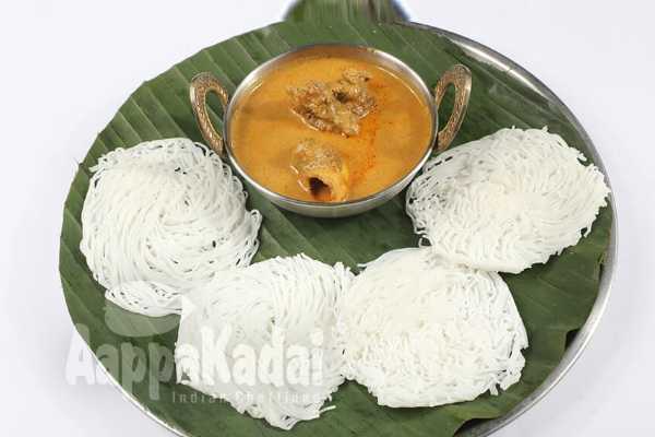 Order IDIYAPPAM WITH GOAT CURRY food online from Aappakadai store, Santa Clara on bringmethat.com