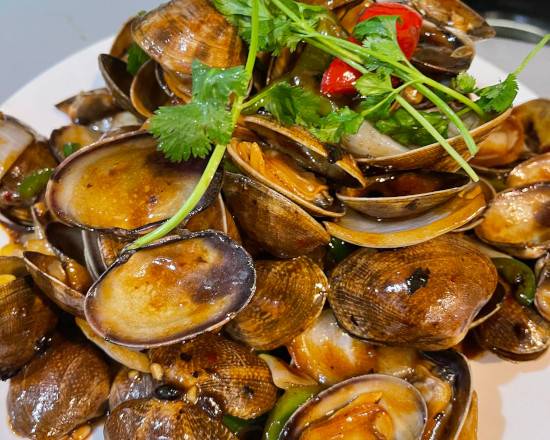 Order Sauteed clam with black bean sauce food online from Joyful Kitchen store, San Francisco on bringmethat.com