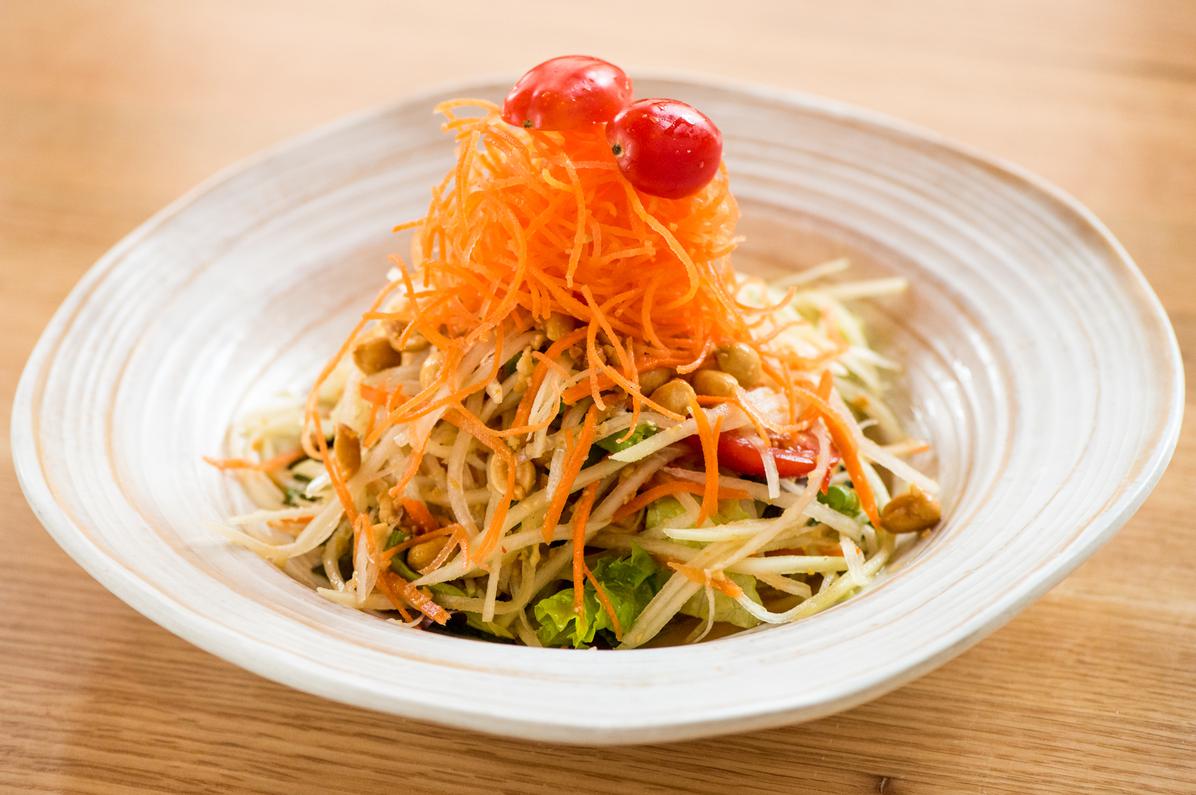 Order Papaya Salad food online from Thep Thai Restaurant store, New York on bringmethat.com