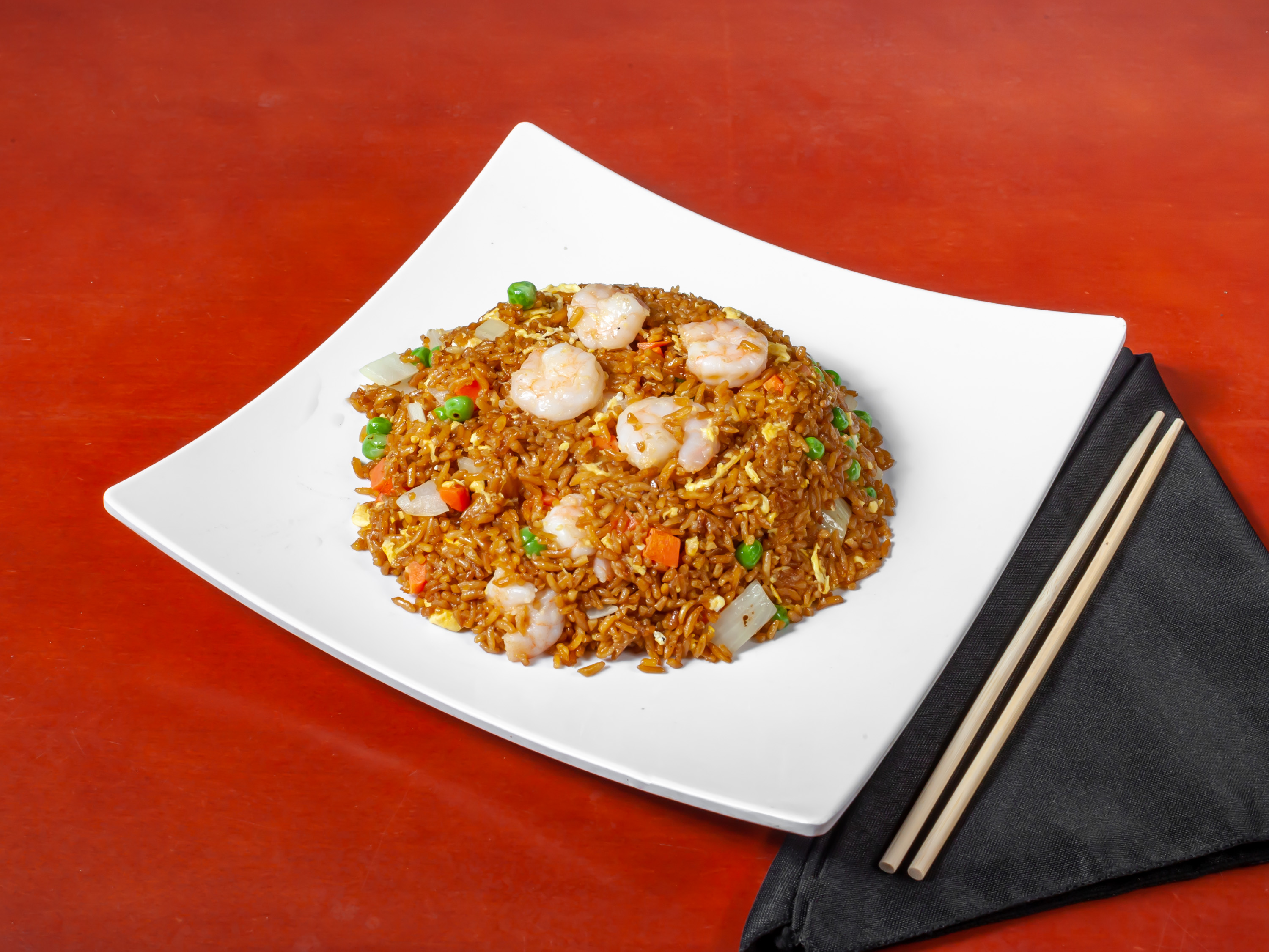 Order 24. Shrimp Fried Rice food online from Wang & King Asian Cafe store, Charlotte on bringmethat.com