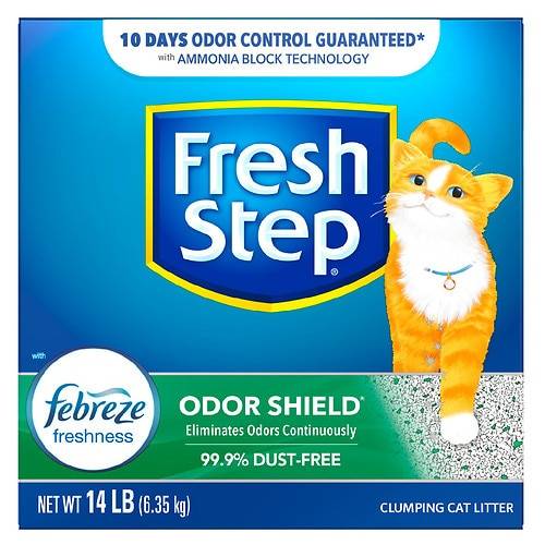 Order Fresh Step Odor Shield Scented Litter with the Power of Febreze, Clumping Cat Litter Febreze Freshness - 14.0 lb food online from Walgreens store, Louisville on bringmethat.com