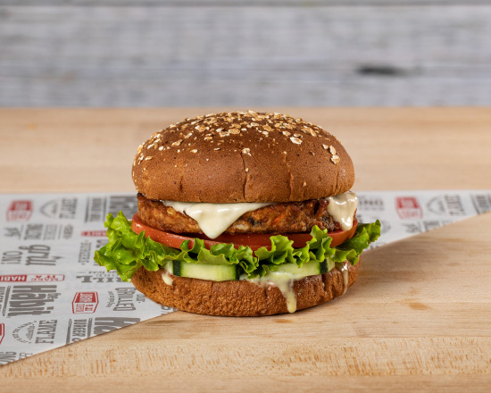Order Veggie Burger with Cheese food online from Habit store, Santa Barbara on bringmethat.com