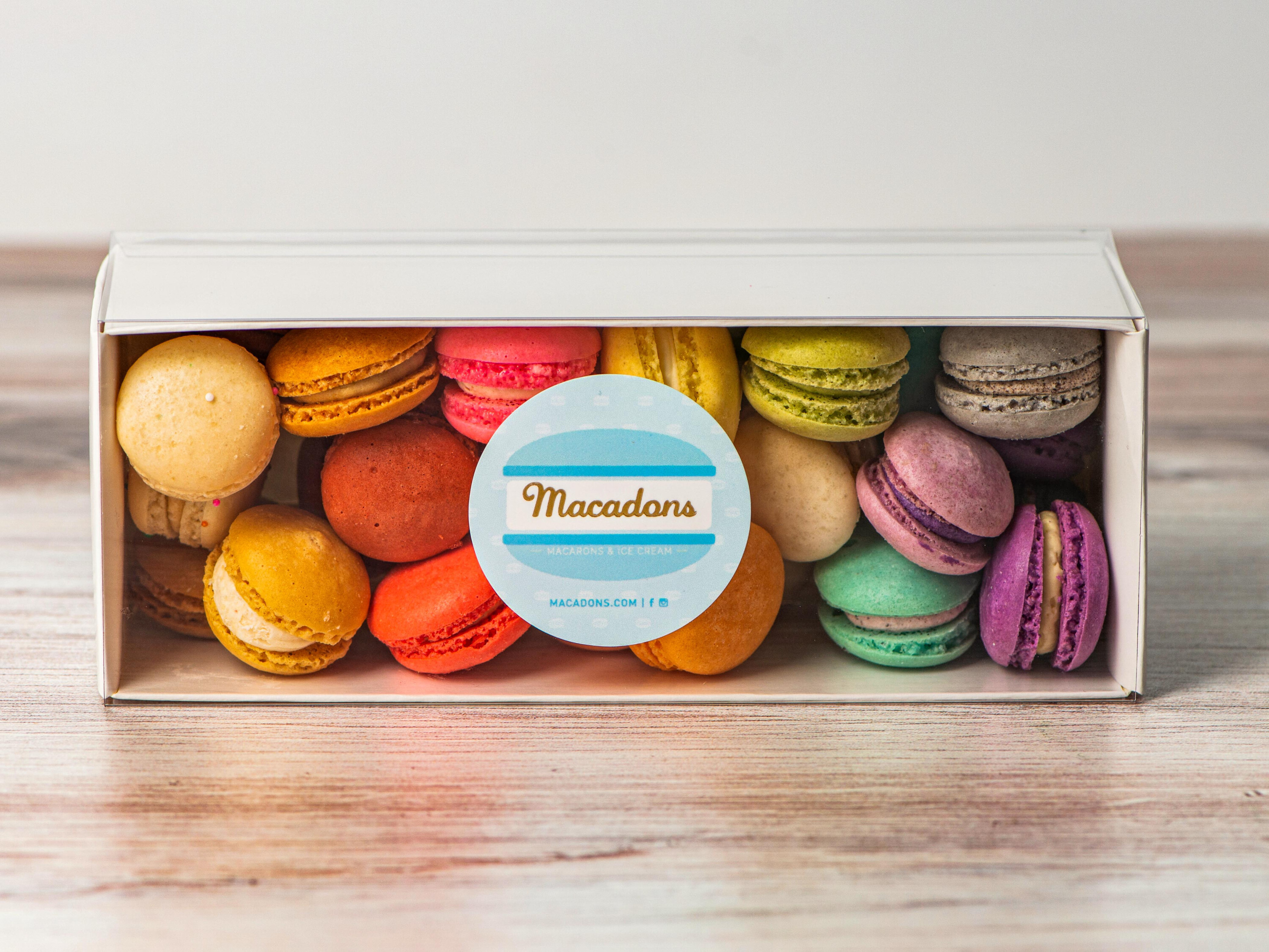 Order Mini Macarons - Small Box food online from Macadons store, Seattle on bringmethat.com