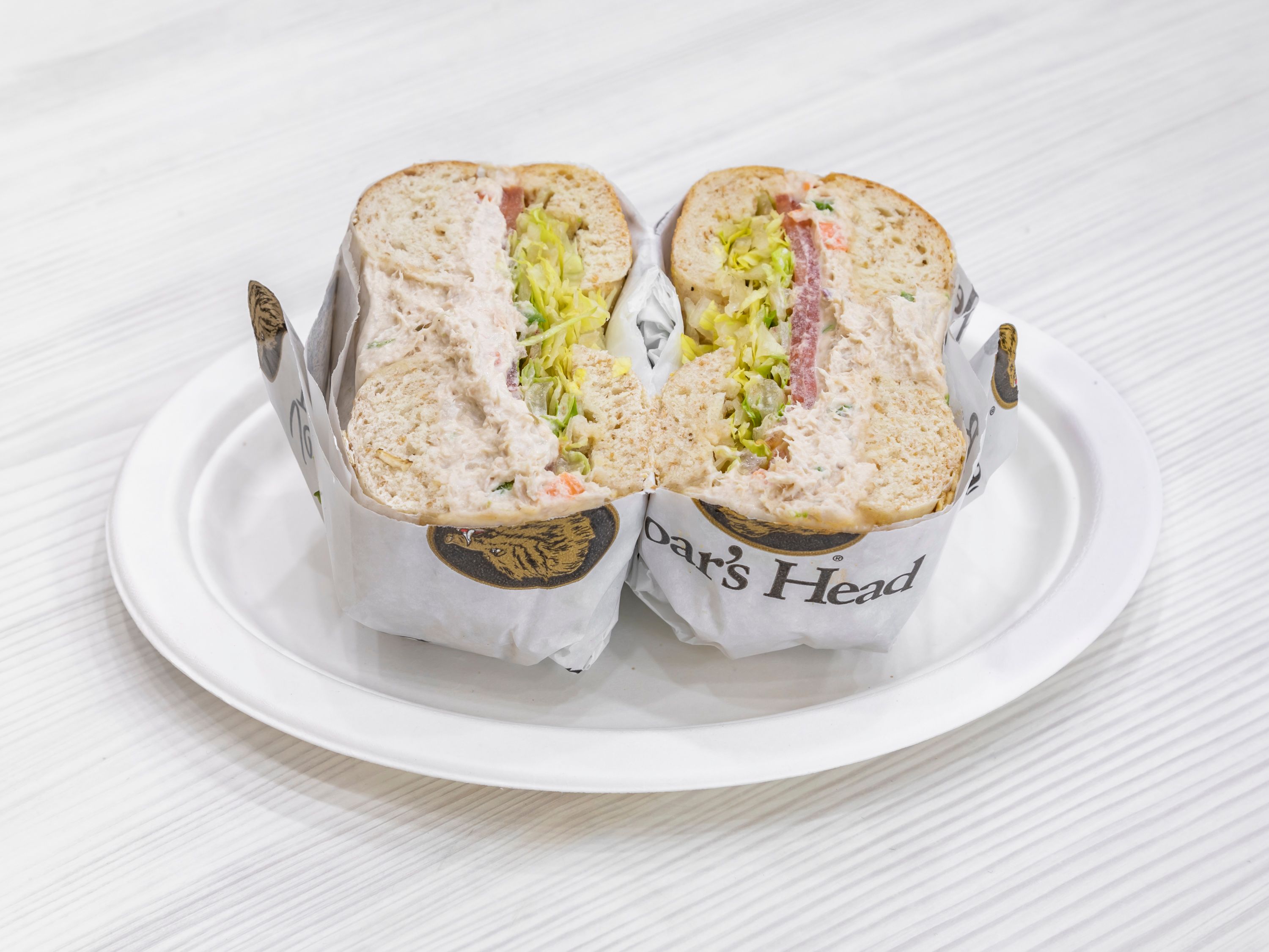 Order Lite Veggie Tuna Sandwich food online from Bagel Boss Catering store, New York on bringmethat.com