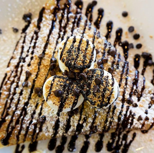 Order S'mores Crepe food online from Coco Crepes store, League City on bringmethat.com