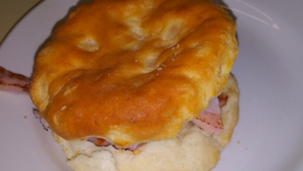 Order Sugar Ham Biscuit food online from Amber Restaurant store, Knoxville on bringmethat.com