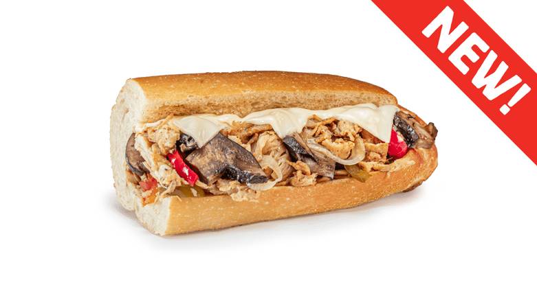 Order #65 Portabella Chicken Cheese Steak food online from Jersey Mike's store, Morehead City on bringmethat.com