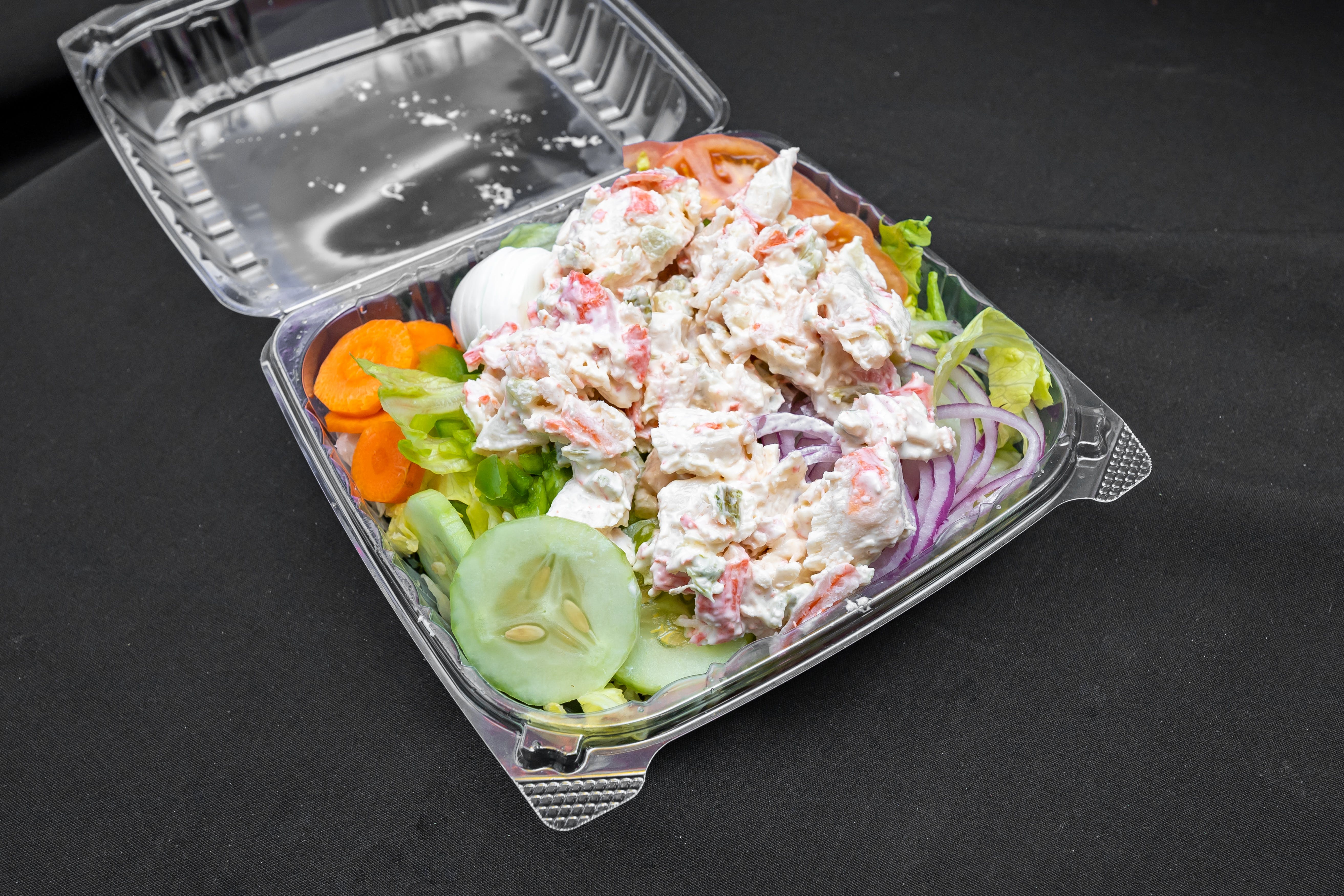 Order Seafood Salad - Salad food online from Eds Pizza store, Philadelphia on bringmethat.com