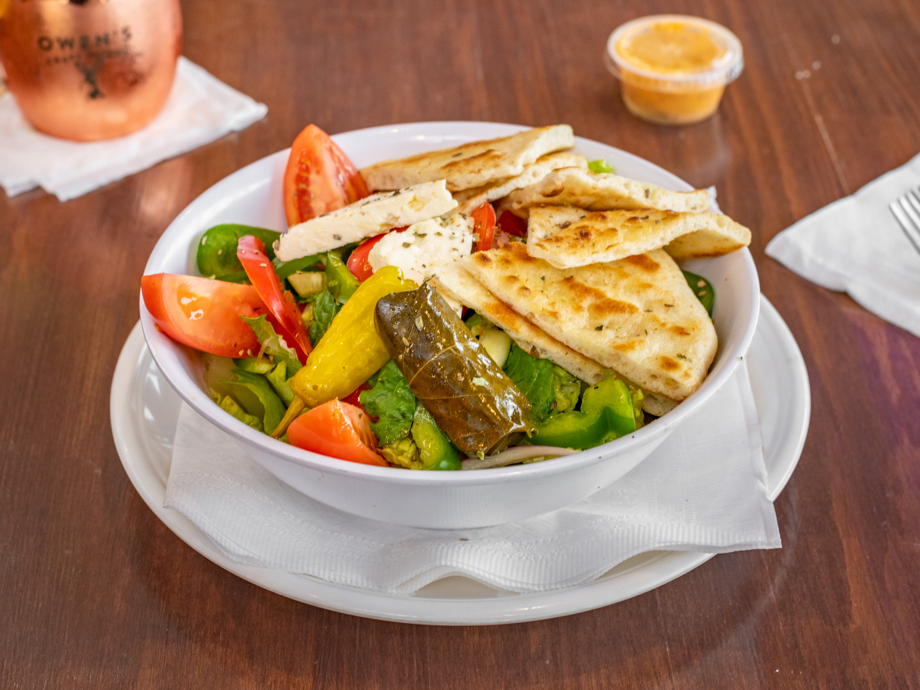 Order Traditional Greek Salad food online from Gyro City store, Roswell on bringmethat.com