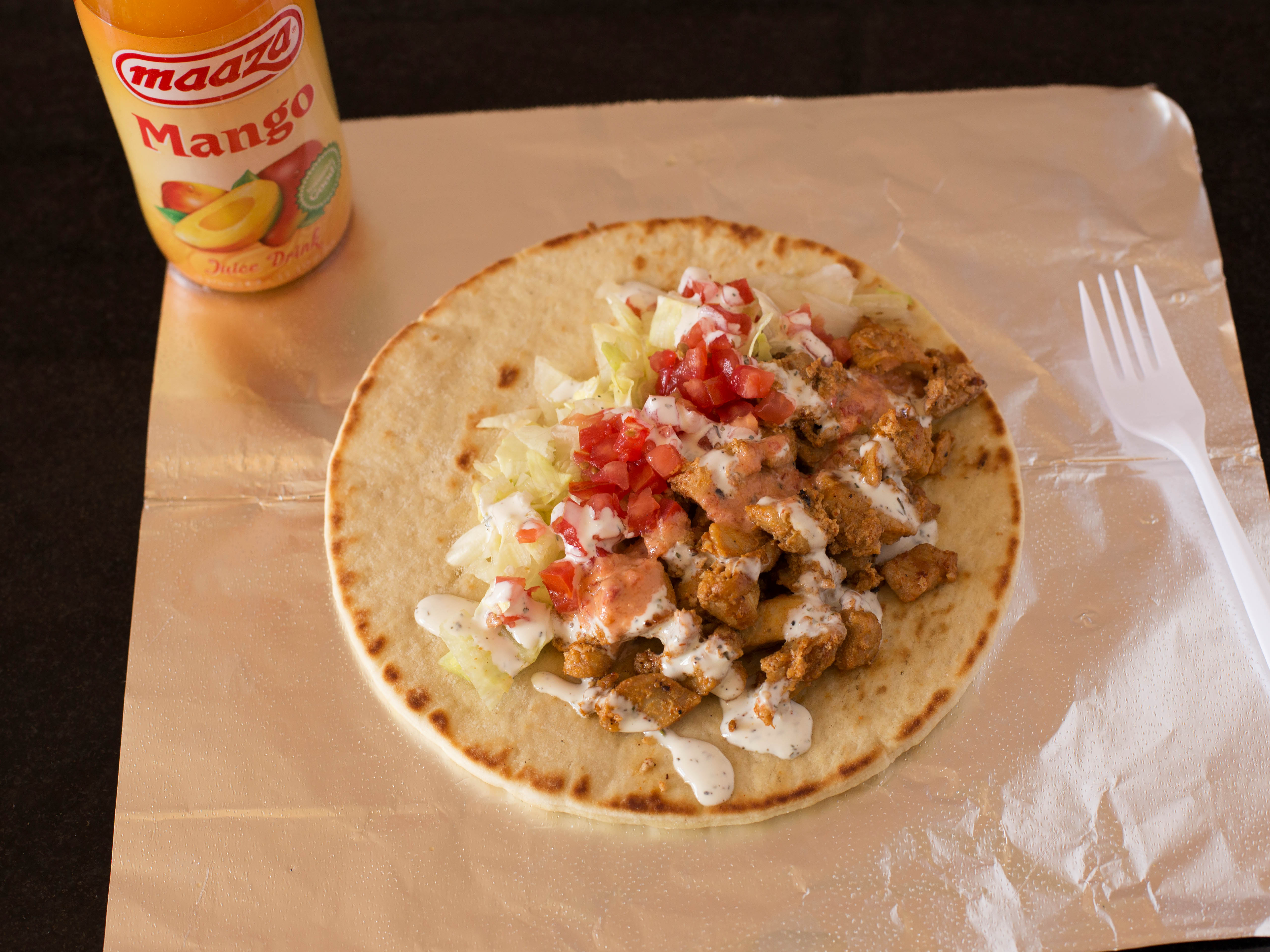 Order NYC Chicken Wrap food online from Big Guys Chicken & Rice store, Dallas on bringmethat.com
