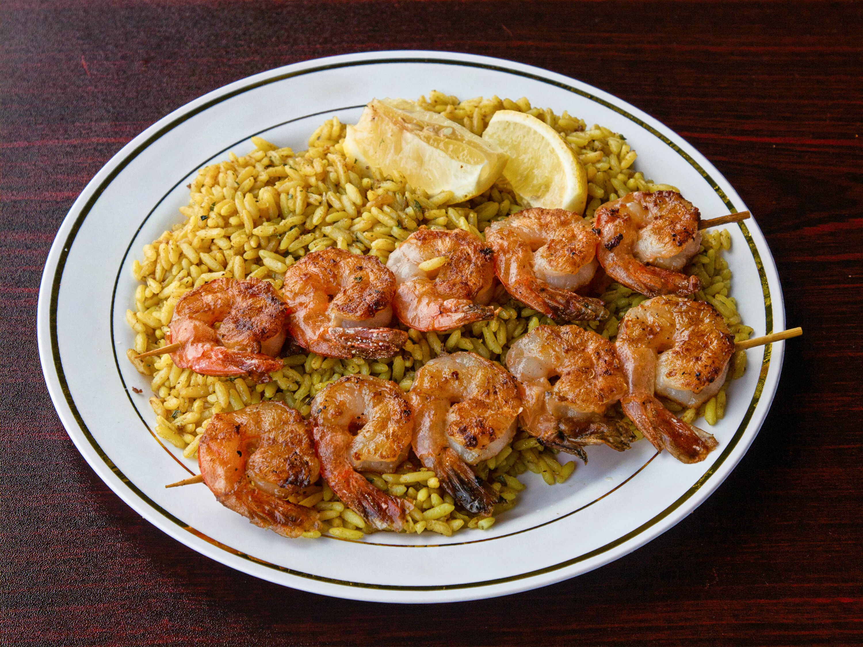 Order Grilled Shrimp food online from America Best Wings store, Richmond on bringmethat.com