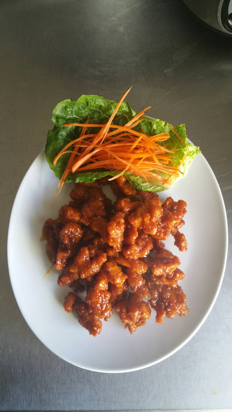 Order P2. Tangerine Chicken food online from Thai Quality Restaurant store, Oxnard on bringmethat.com