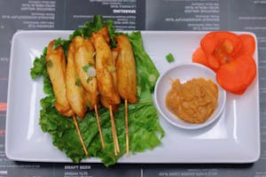 Order 5. Chicken Satay food online from Miko Thai Kitchen store, Hudson on bringmethat.com