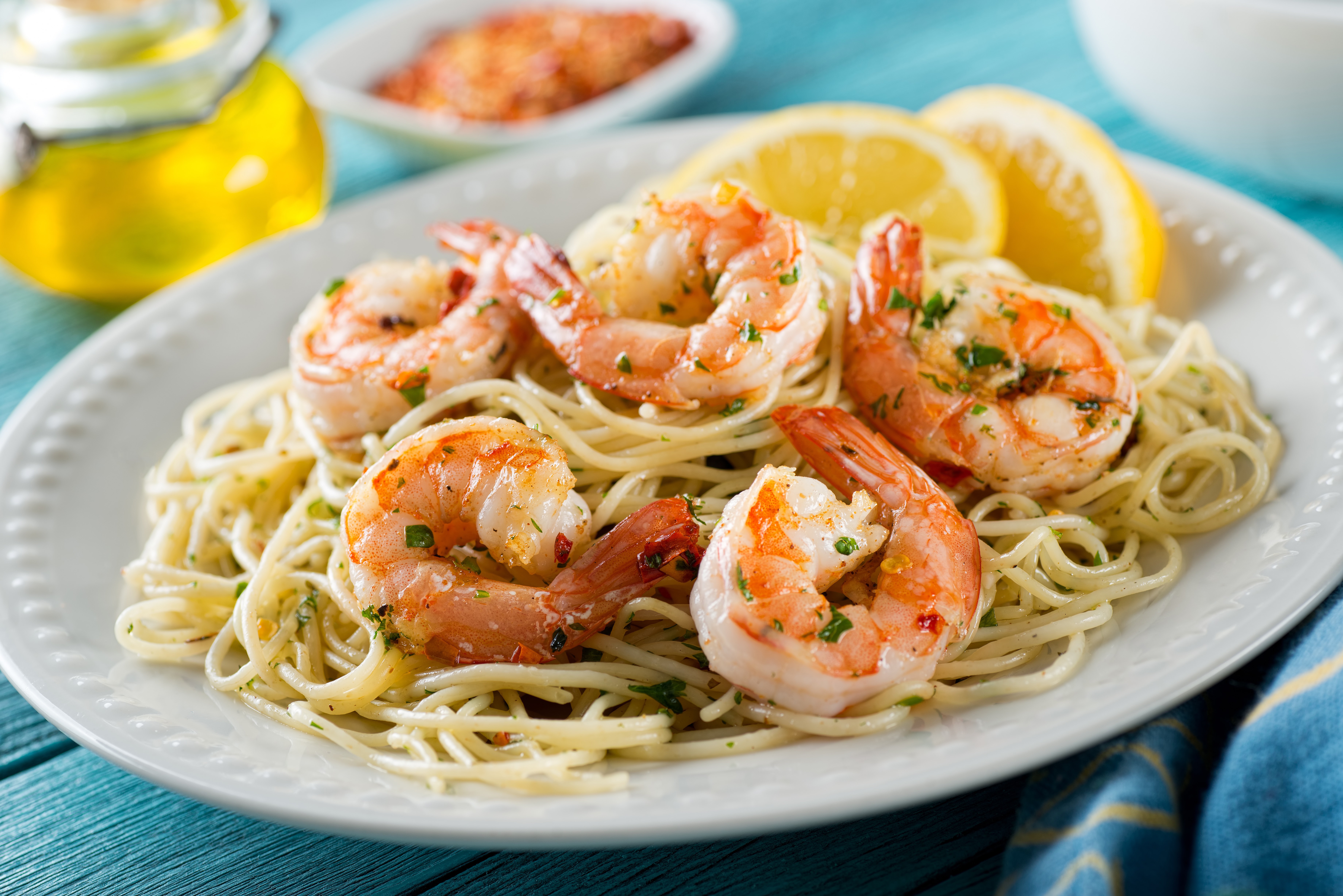 Order Shrimp Scampi food online from Primo Pizzeria store, Ballston Spa on bringmethat.com