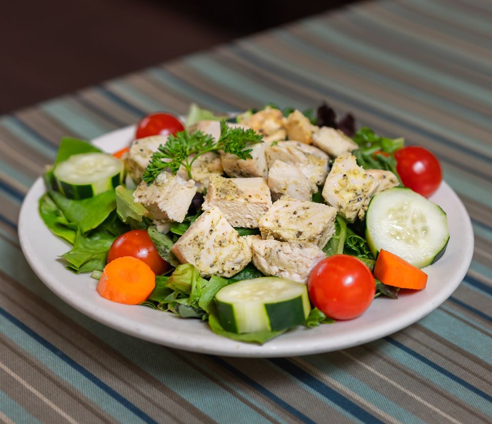 Order Grilled Chicken Salad  food online from Treebeards Restaurants store, Houston on bringmethat.com