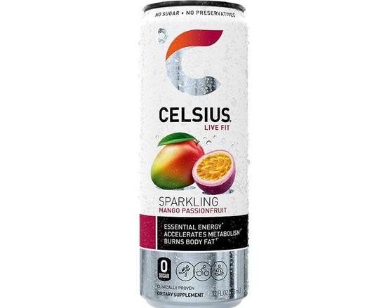 Order Celsius Sparkling Energy Drink -mango Passionfruit  12 Fl Oz. Each) food online from Starway Liquor store, Bell Gardens on bringmethat.com